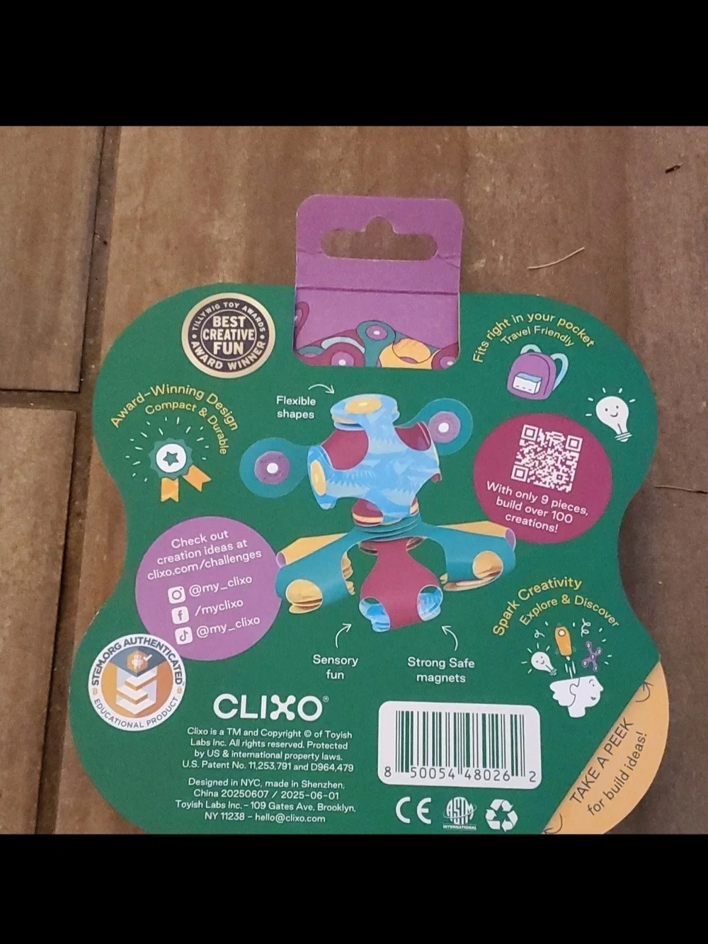 Clixo Tiny & Mighty Jungle 9-Piece Magnetic Toy Set
